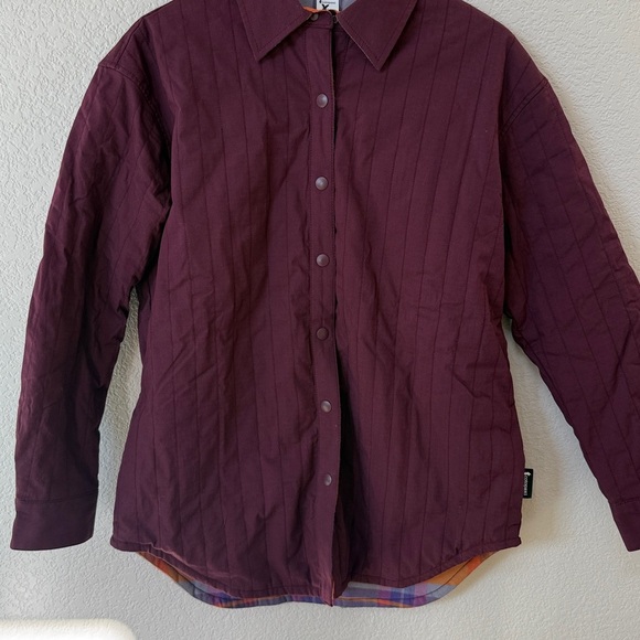 Cotopaxi Salto Insulated Flannel Jacket Purple Orange size Small - Picture 4 of 16